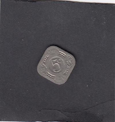 Beschrijving: 5 Cent WILHELMINA  